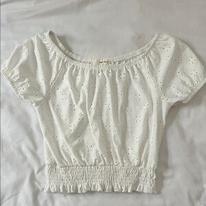 NWOT White Eyelet Blouse